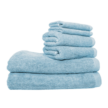 6 Piece Towel Set // Aqua