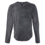 Caleb Long Sleeve Shirt // Anthracite (Small)