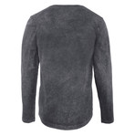 Caleb Long Sleeve Shirt // Anthracite (2X-Large)