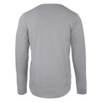 Caleb Long Sleeve Shirt // Gray (X-Large)