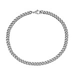 Cuban Link Stainless Steel Necklace // 6mm // Silver