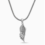 Angel Wing Naga Necklace (Silver)