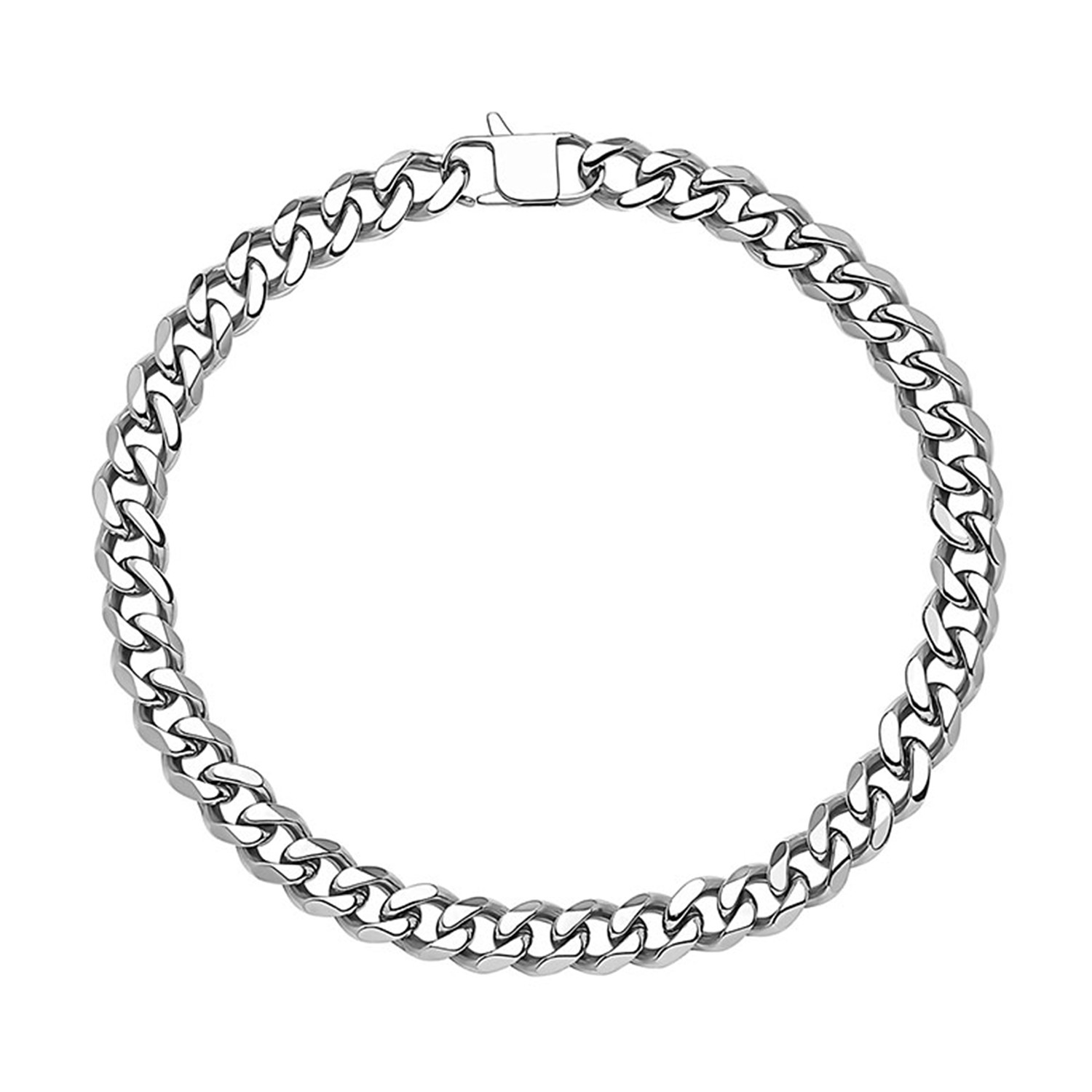 Cuban Link Stainless Steel Necklace // 15mm // Silver - Seven50 - Touch ...