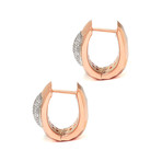 Roberto Coin 18k Rose Gold Diamond Earrings I