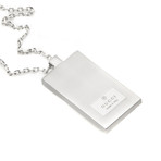 Gucci Mille Righe Sterling Silver Pendant Necklace