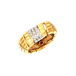 Roberto Coin 18k Two-Tone Gold Diamond Ring // Ring Size: 6.5