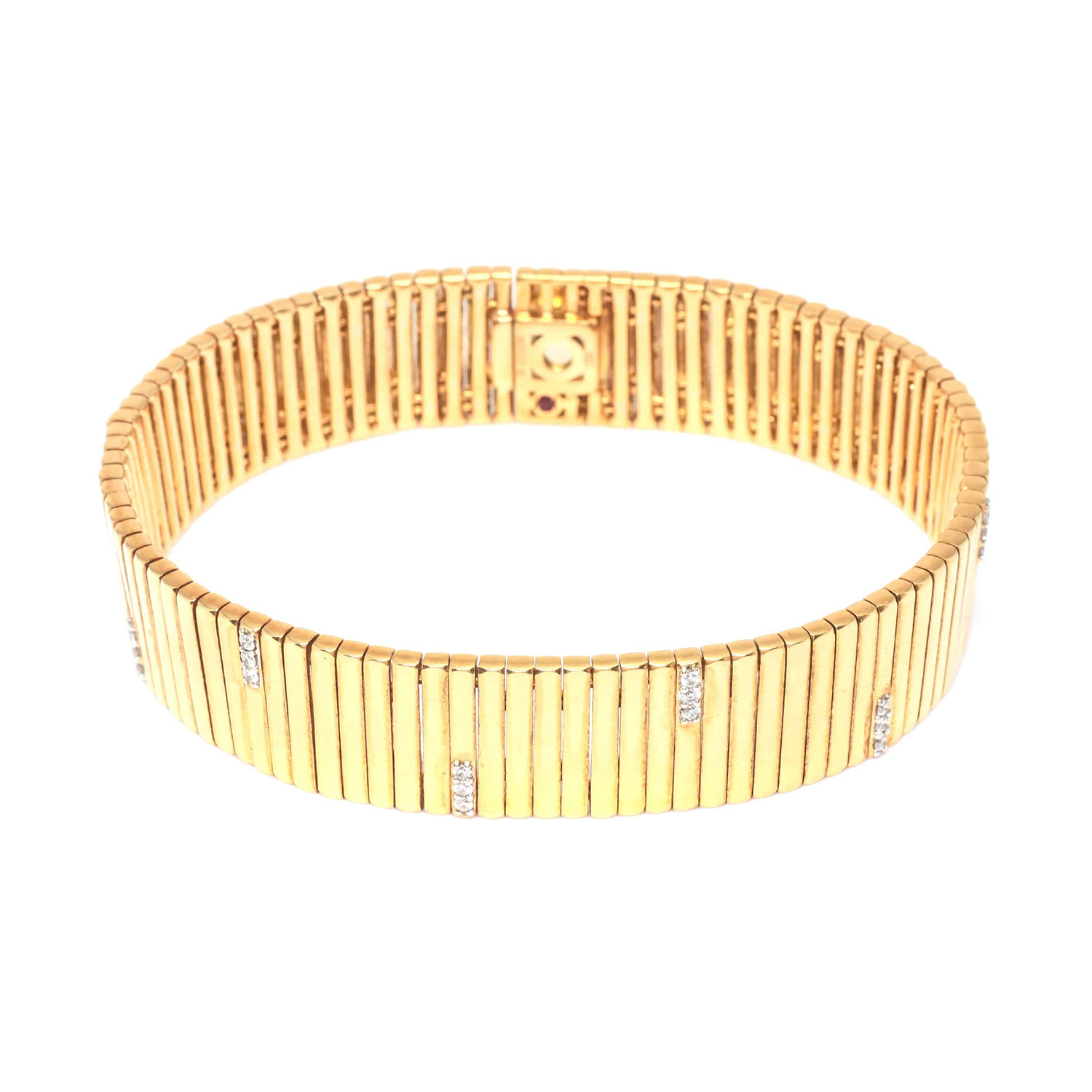 Roberto Coin 18k Yellow Gold Diamond Bracelet - Luxury ...