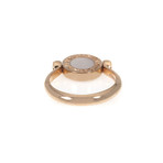 Bulgari Bulgari 18k Rose Gold Mother of Pearl + Carnelian Ring (Ring Size: 6.25)