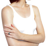 Roberto Coin 18k White Gold Diamond + Black Diamond Ring II // Ring Size: 6.25