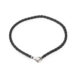 Gucci Sterling Silver + Leather Necklace