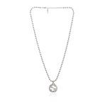 Gucci Interlocking G Sterling Silver Pendant Necklace