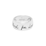 Gucci Blind For Love Sterling Silver Ring // Ring Size: 7