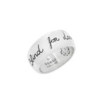 Gucci Blind For Love Sterling Silver Ring // Ring Size: 7