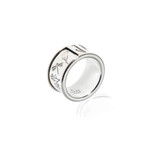 Gucci Flora Sterling Silver Band Ring (Ring Size: 4.75)