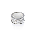 Gucci Flora Sterling Silver Band Ring (Ring Size: 4.75)