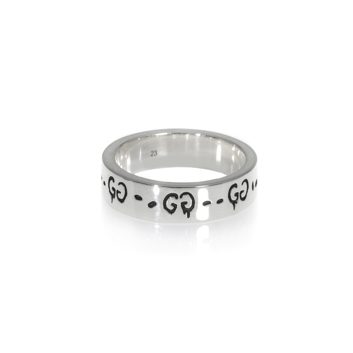 アクセサリー GUCCI gost ring Gucci Ghost Ring Silver 925 | Size 8 Pre-Owned | eBay