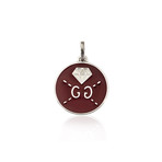 Gucci Diamond Sterling Silver + Enamel Charm