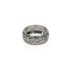 Gucci Gatto Sterling Silver Band Ring // Ring Size: 11