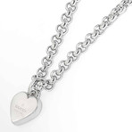 Gucci 925 Silver Heart Necklace
