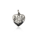 Gucci Blind For Love Sterling Silver Heart Charm