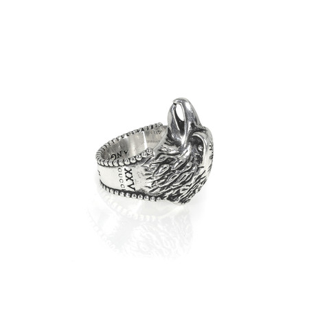 Gucci Angry Forest Sterling Silver Ring // Ring Size: 8.5