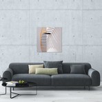 Yellow Staircase // Jacqueline Hammer (18"W x 18"H x 0.75"D)