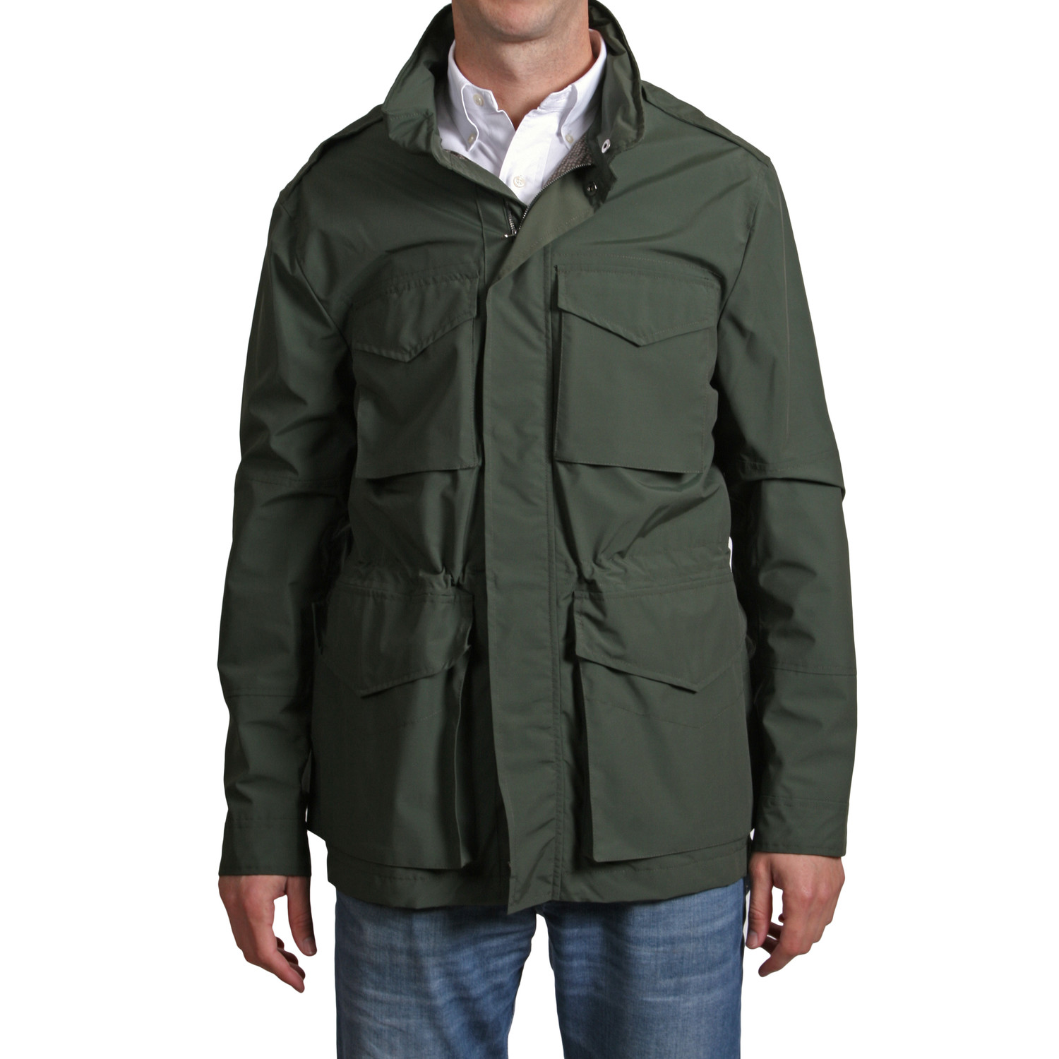 Storm System Tech Safari Coat // Green (Euro: 46) - Isaia - Touch of Modern