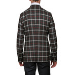 Plaid Double Breasted Blazer // Grey (Euro: 50)