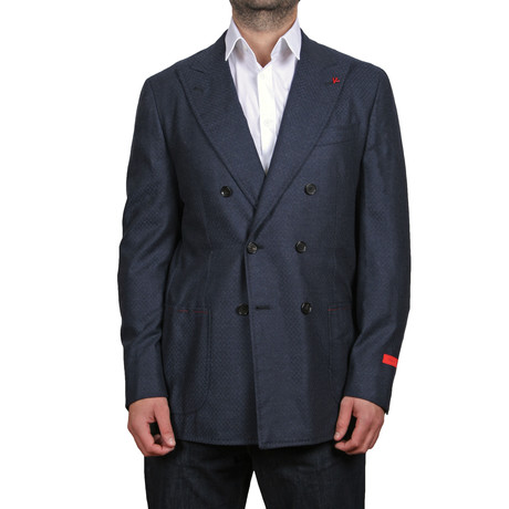 Domenica Double Breasted Blazer // Blue (Euro: 46)