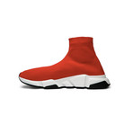 Balenciaga // BB Speed Trainer Mid Sneakers // Red (US: 6)