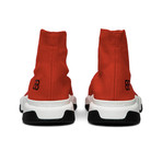 Balenciaga // BB Speed Trainer Mid Sneakers // Red (US: 6)