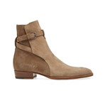 Saint Laurent // Wyatt Jodhpur Suede Leather Bootie // Natural (US: 9.5)