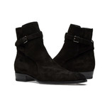 Saint Laurent // Wyatt Jodhpur Suede Leather Bootie // Black (US: 6)