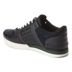 Bottega Veneta // Leather Trainers // Black + Navy + Green (US: 6)