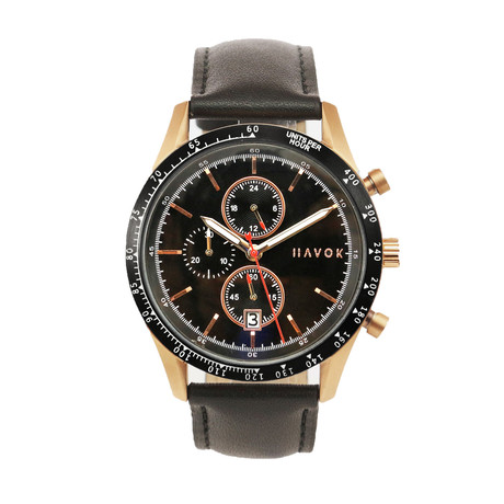 Havok Racer Chronograph Quartz // Gold