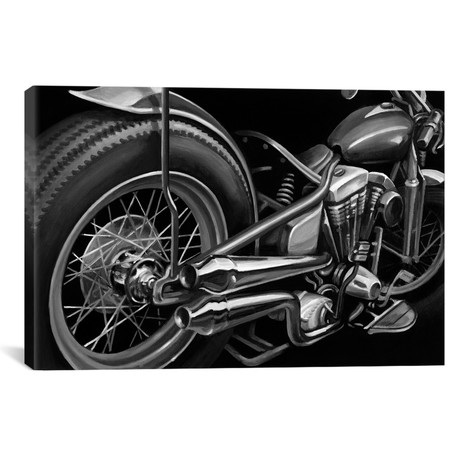 Vintage Motorcycle II // Ethan Harper (26"W x 18"H x 0.75"D)