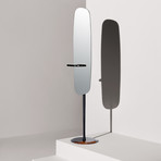 Floor Mirror // Black Sta//ed Ash + Sahara Noir Marble