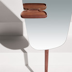 Floor Mirror // Walnut + Emperador Marble