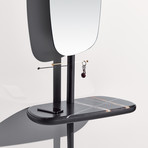 Recibidor // Black Stained Ash + Sahara Noir Marble