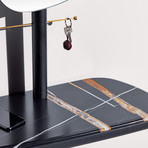 Recibidor // Black Stained Ash + Sahara Noir Marble