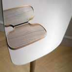 Floor Mirror // Walnut + Emperador Marble