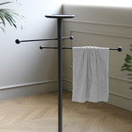 Toallero // Black Stained Ash + Sahara Noir Marble