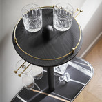 Bar // Black Stained Ash + Sahara Noir Marble