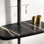 Recibidor // Black Stained Ash + Sahara Noir Marble