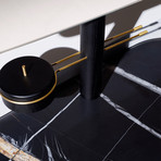 Tocador Table // Black Stained Ash + Sahara Noir Marble (Table Only)