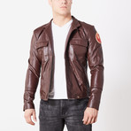 Poe Dameron Rebel Leather Jacket // Brown (L)