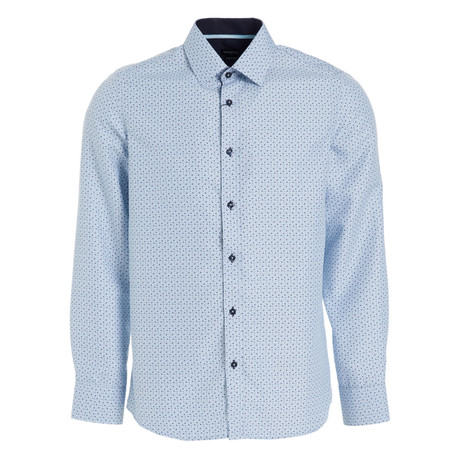 Charlie True Modern-Fit Long Sleeve Dress Shirt // Blue (S)