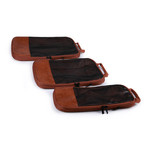 Eco-Leather Packing Cubes // 9 Piece Set // Brown