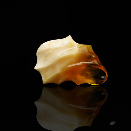 Butterscotch Baltic Amber Free-Form Carving // Ver. II