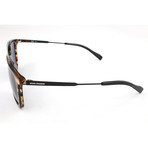Men's 0305S Sunglasses // Striped Brown